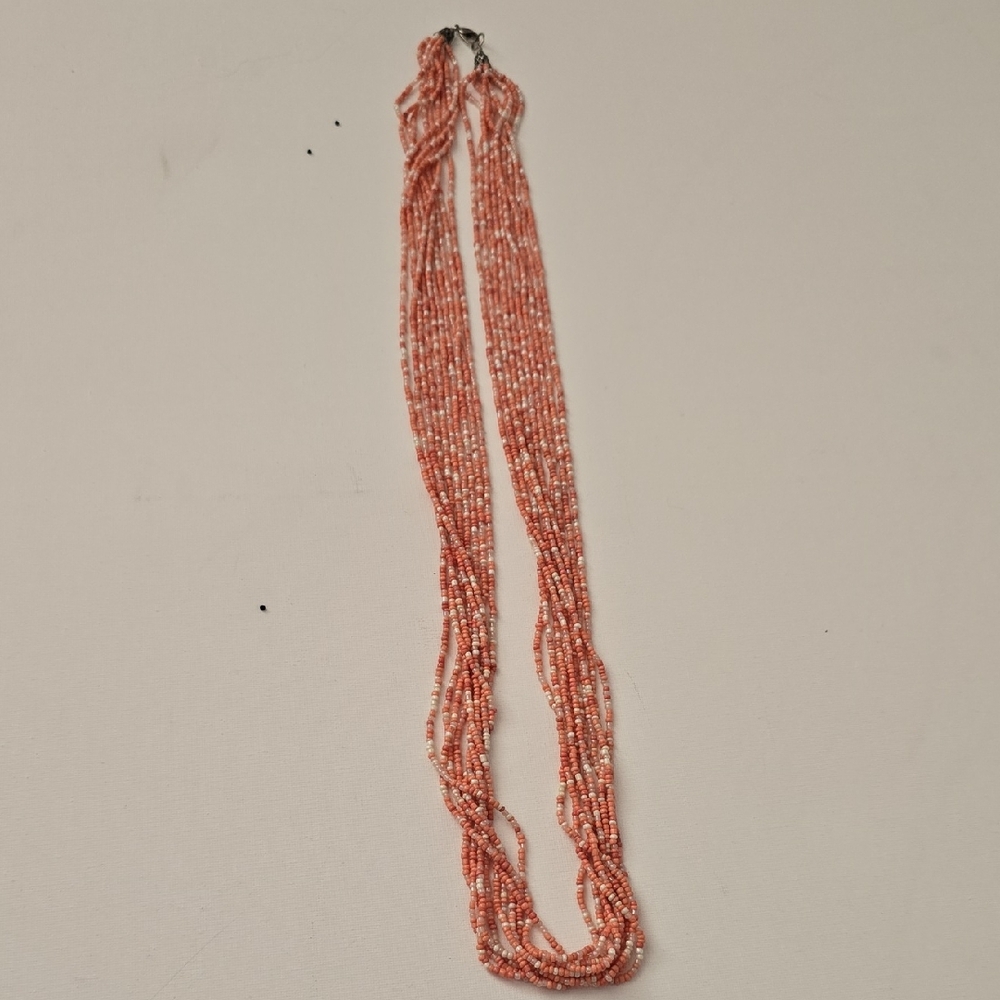 Elegant Pink Beaded Necklace